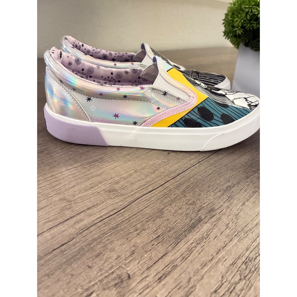 Nightmare Before Christmas Jack Sally Holographic Slip On Sneakers 6 - Picture 4 of 6